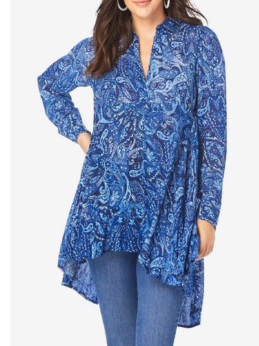 Tunica roaman blu paisley - tunica, roaman's