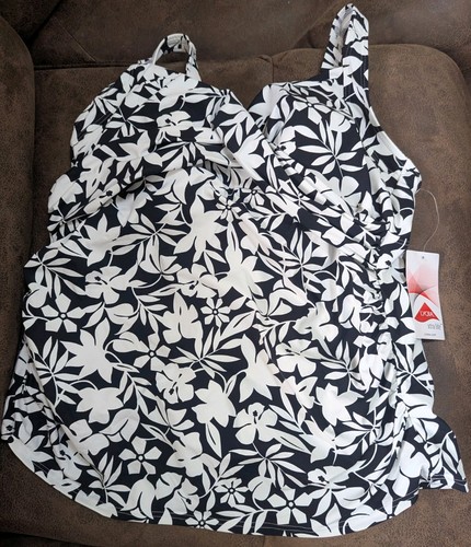 Lands end tankini cntrl top - end,