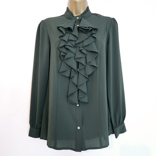 Nuovo top blusa chiffon verde - blusa,