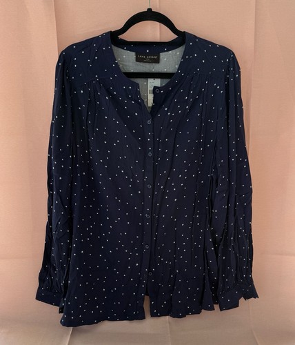 Top blusa lane - top, blu