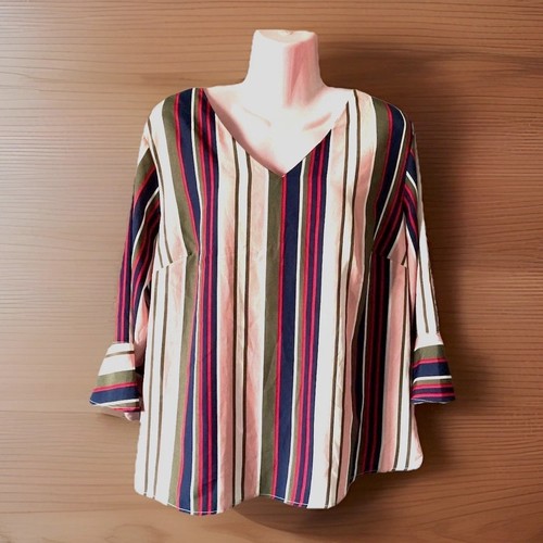 Top papaya audace righe - top,