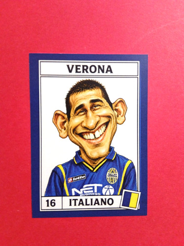 Figurina caricatura calciatori - caricatura,
