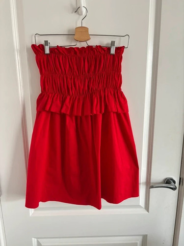 Top fascia rosso - a, senza