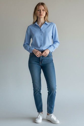 Camicia donna blusa misto