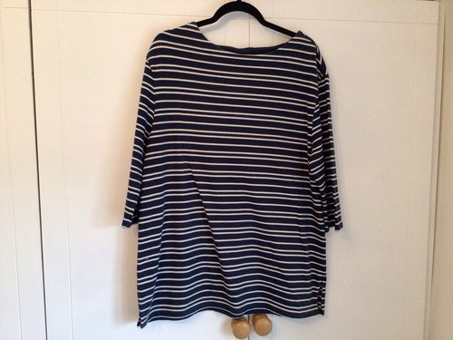 Top righe blu - top,